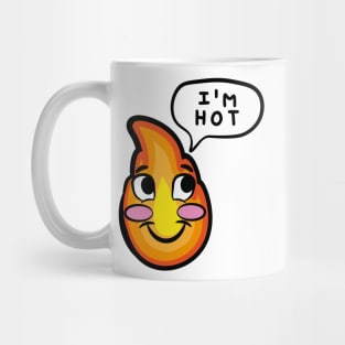 I'm hot blushing cartoon cute fire rosy cheeks Mug